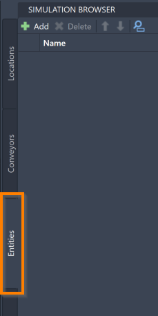 Entities Tab
