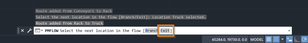 Flow Exit Button