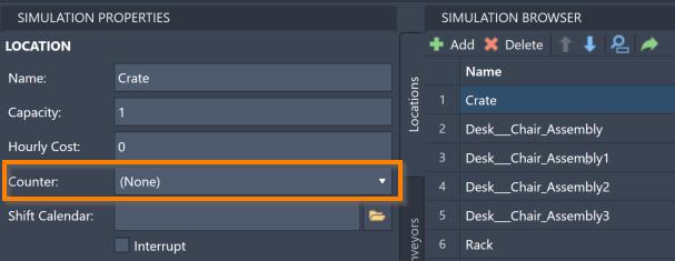 Location Counter Box