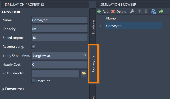 Conveyor Properties