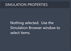Empty Simulation Properties