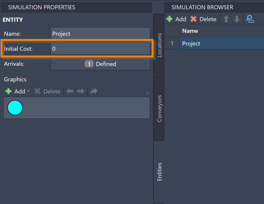 Entity Initial Cost Box