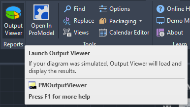 Output Viewer Icon Hover