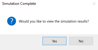 Simulation Results Dialog